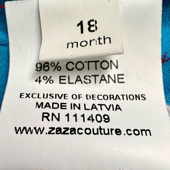 Roki & Zoi Girls Toddler Kids Short Sleeve Colorful Apple Dress. 18 Months. NEW. - Picture 5 of 7